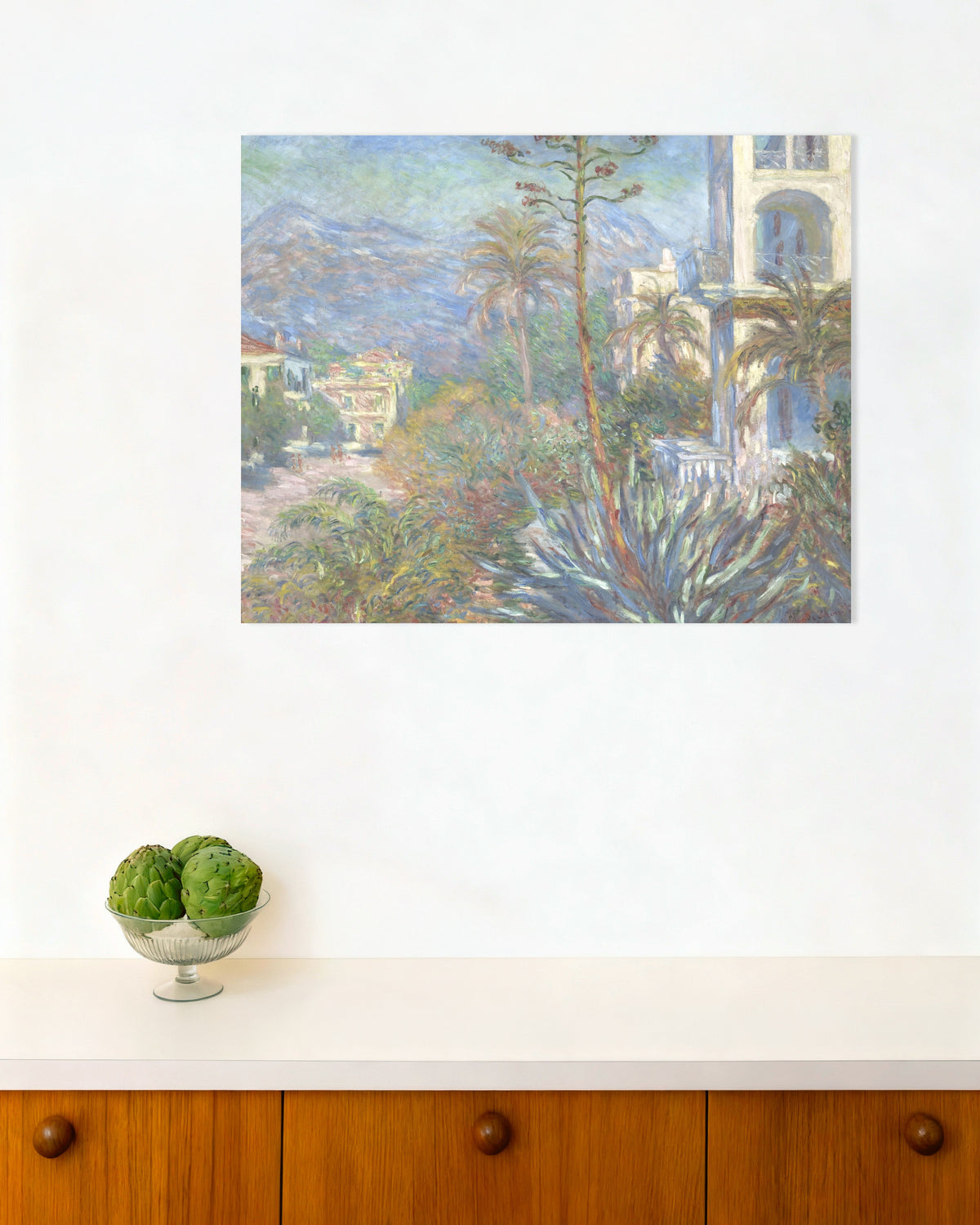 Poster Vivendas em Bordighera (1884), de Claude Monet