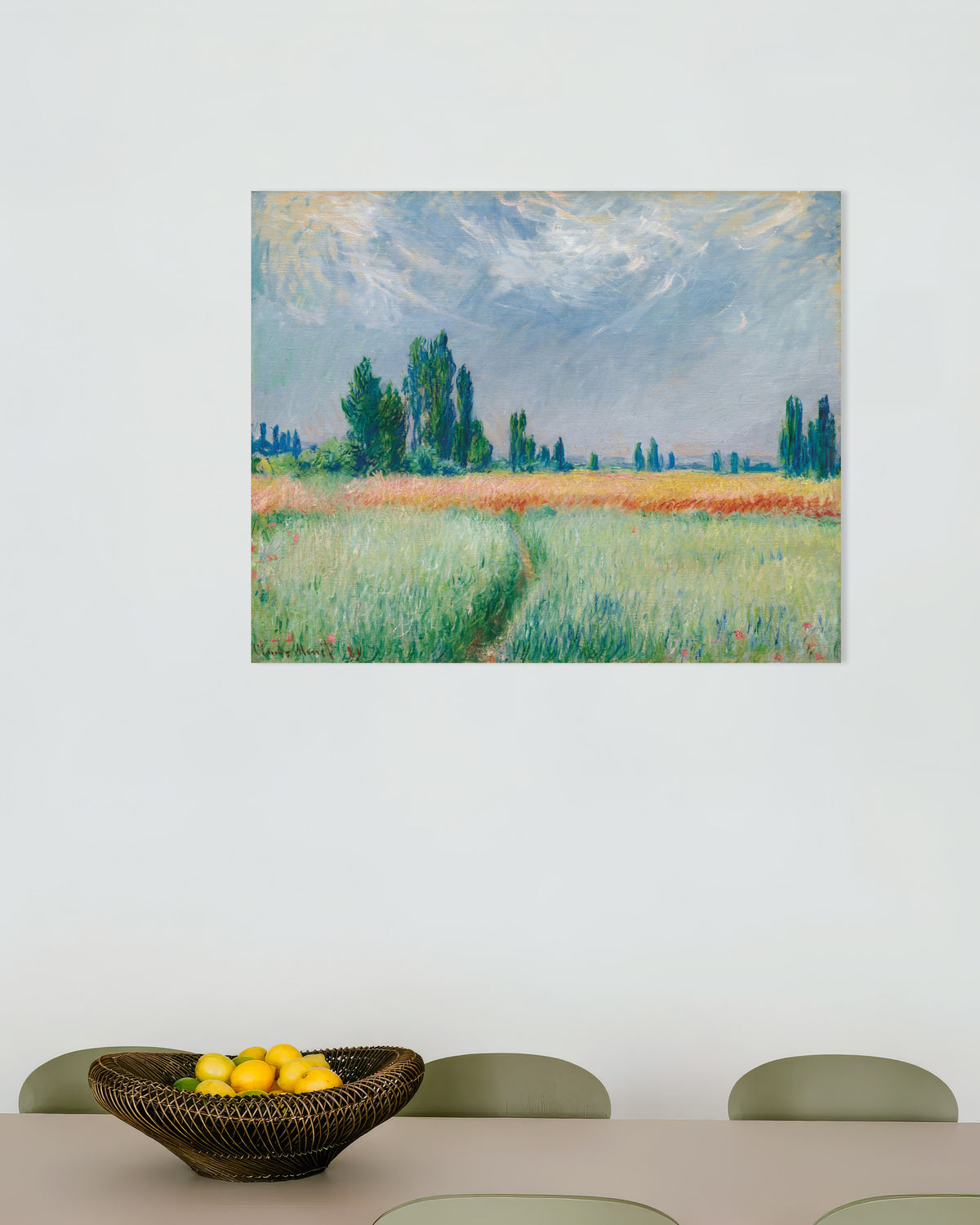 Poster Campo de Trigo (1881), de Claude Monet