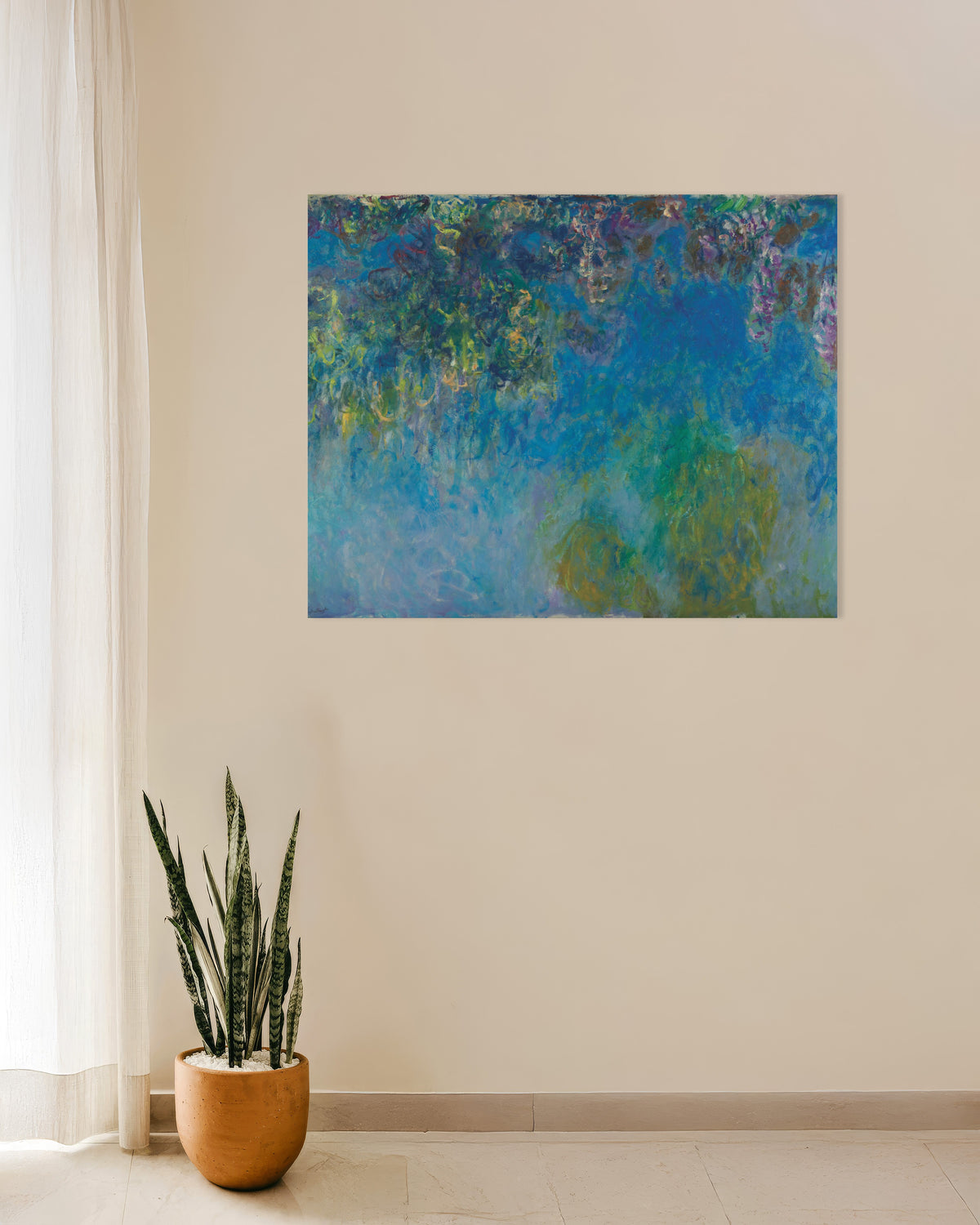 Poster Glicínias (c. 1925), de Claude Monet