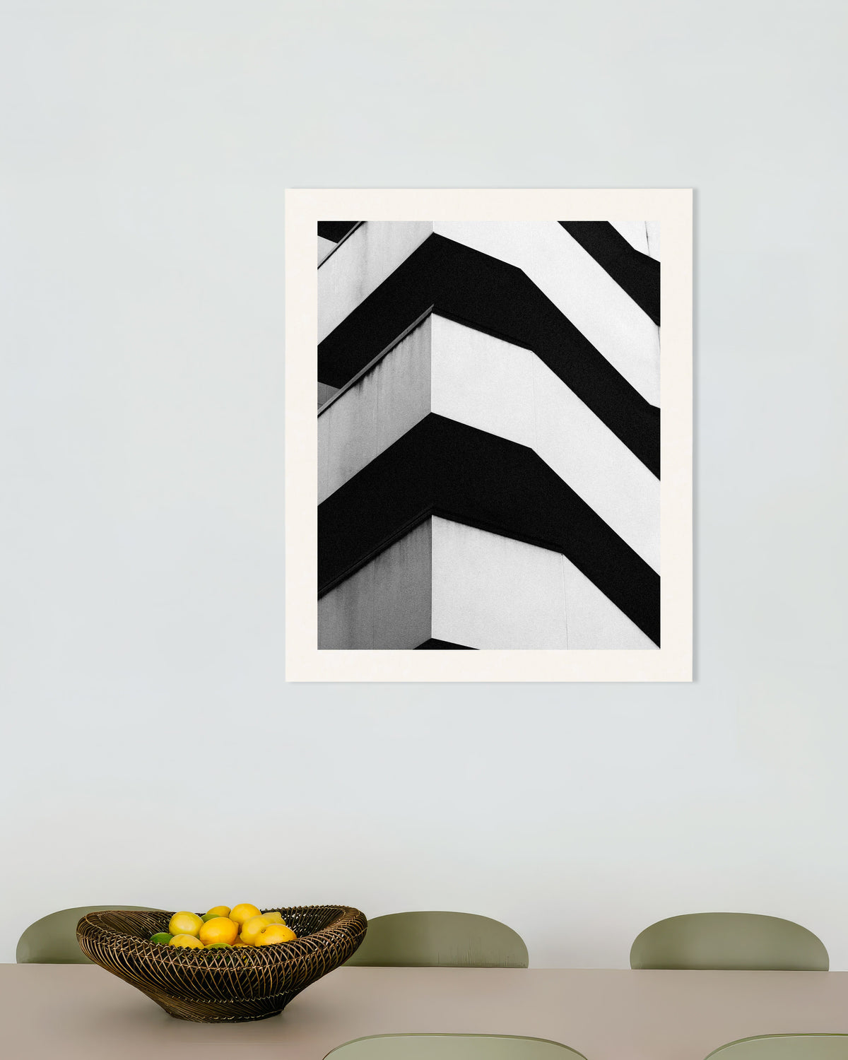 Poster «Varandas de betão em ziguezague»