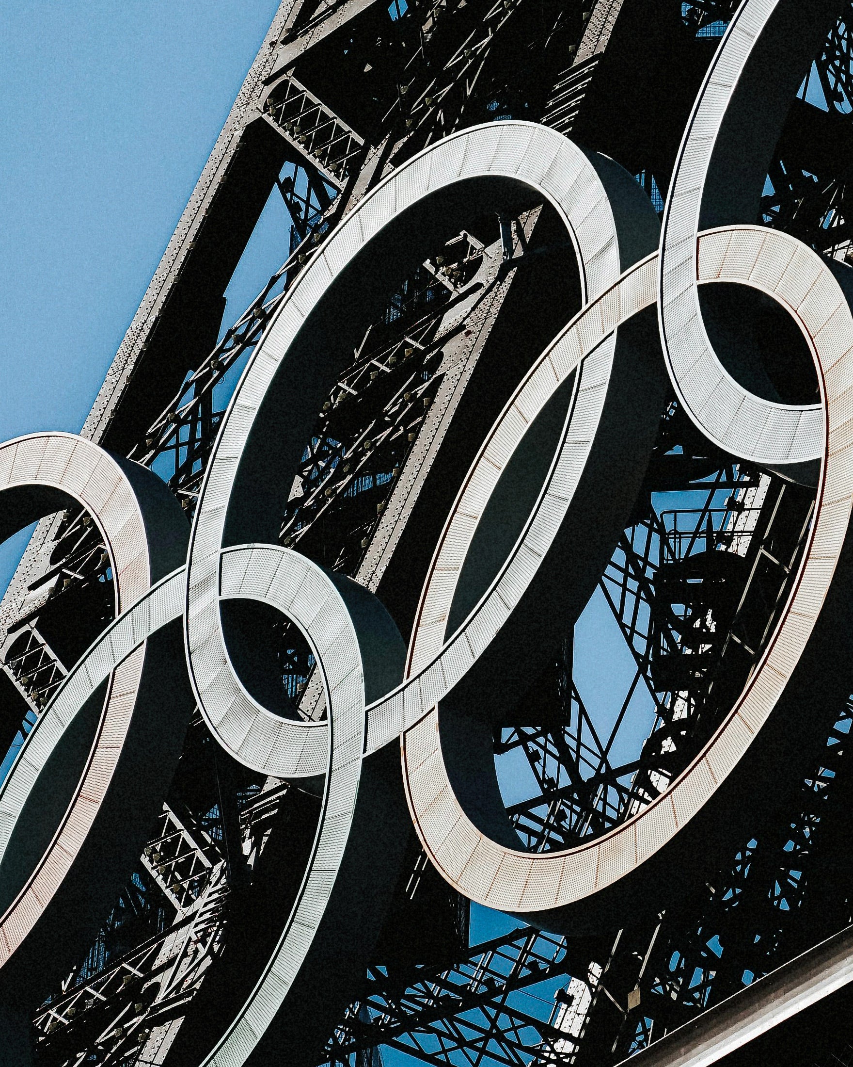 Poster dos Jogos Olímpicos de 2024, Paris, Torre Eiffel