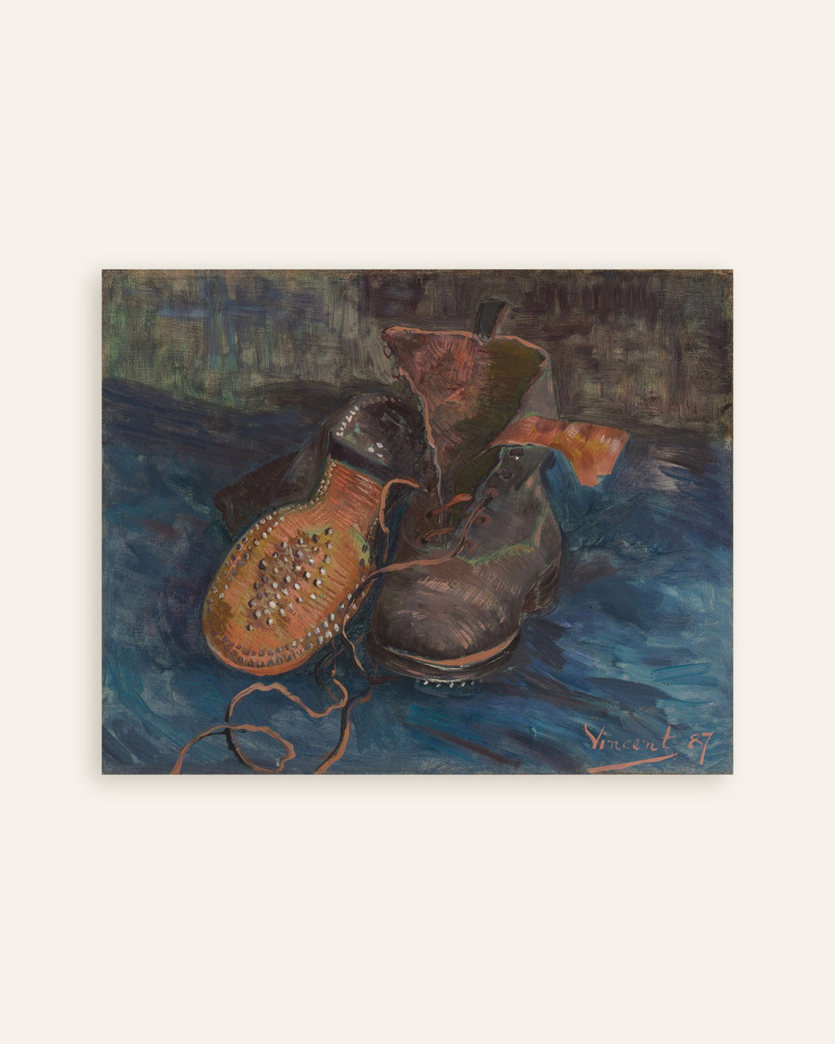 Poster de Um par de botas (1887), de Vincent van Gogh, miniatura