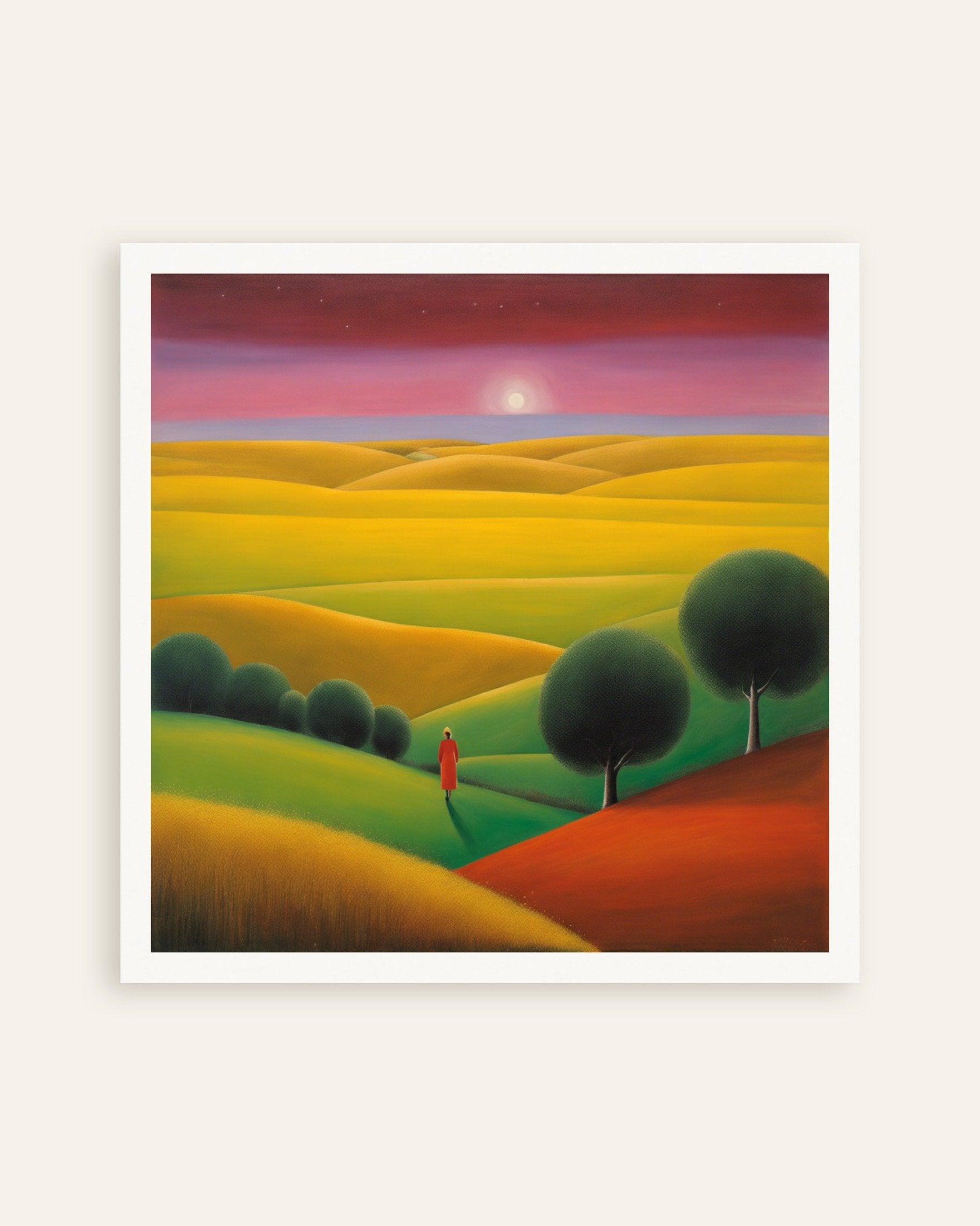 Poster of Abstract expressionism, walking on land - Poster, thumbnail
