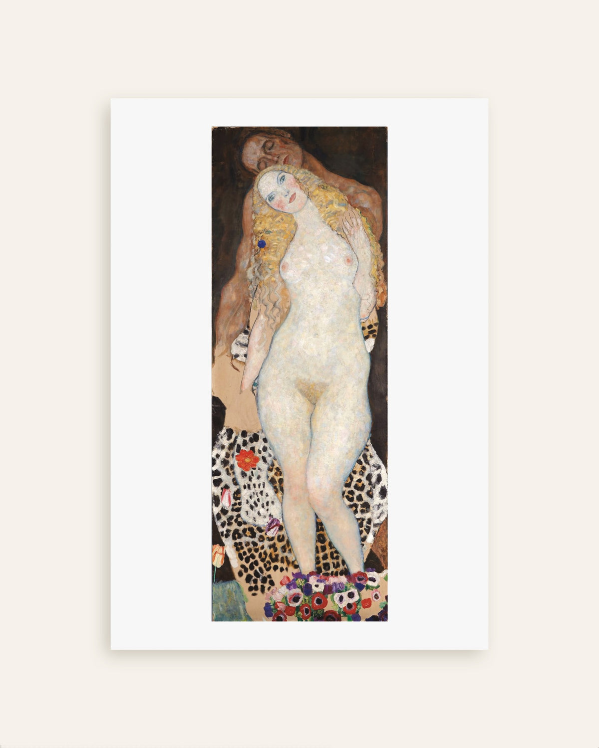 Poster Adão e Eva (1917–1918), de Gustav Klimt, miniatura
