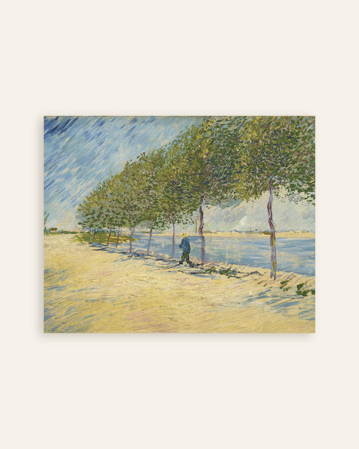 Poster de Ao longo do Sena (1887), de Vincent van Gogh, em miniatura
