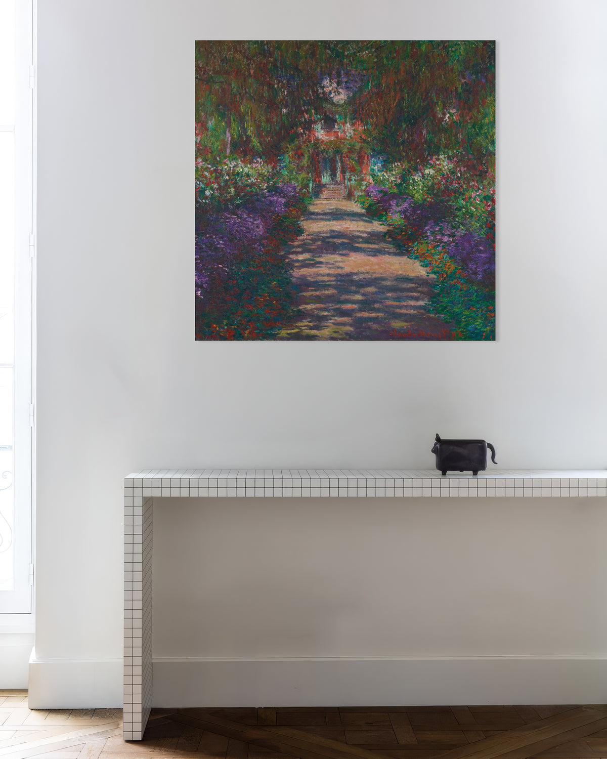 Poster Uma Alameda no Jardim de Monet em Giverny (1902), de Claude Monet