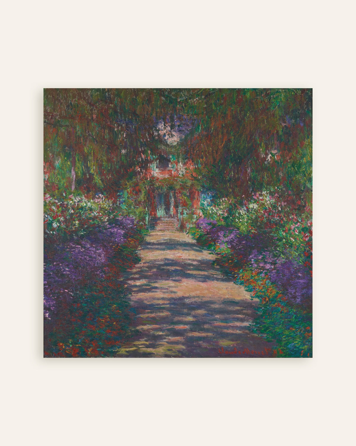 Poster Uma Alameda no Jardim de Monet em Giverny (1902), de Claude Monet, miniatura