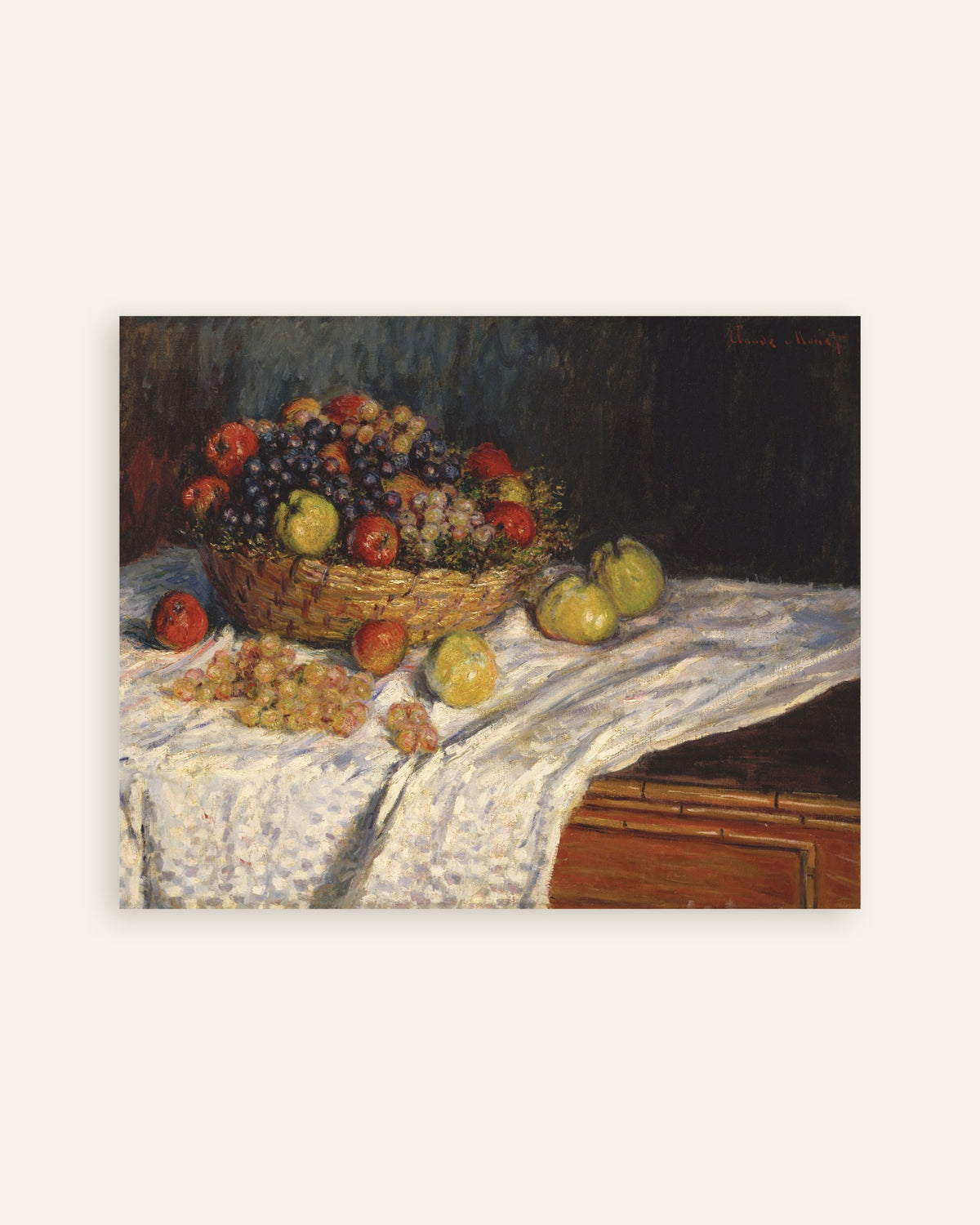 Poster Maçãs e Uvas (1879–1880), de Claude Monet, miniatura
