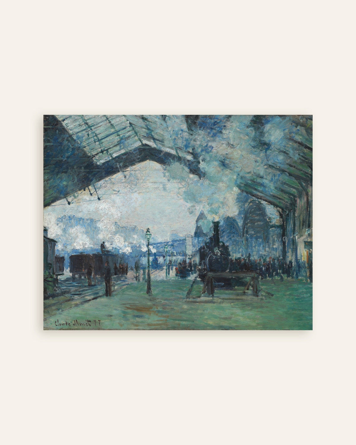 Poster Chegada do Comboio da Normandia, Gare Saint-Lazare (1877), de Claude Monet, miniatura