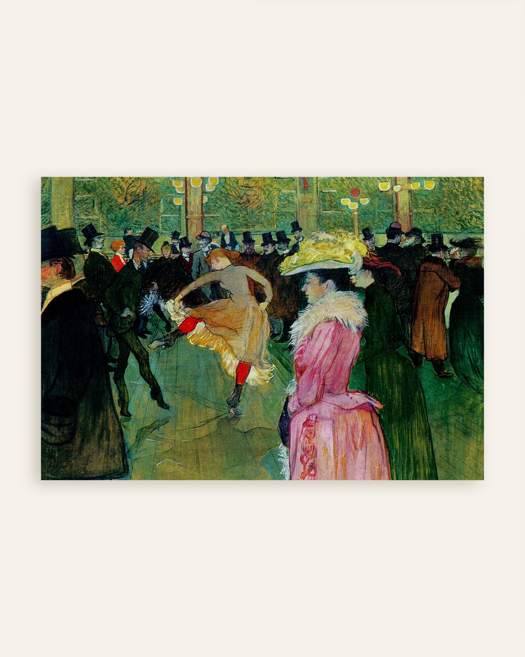 Poster of At the Moulin Rouge by Henri de Toulouse-Lautrec, 1890 - Poster, thumbnail