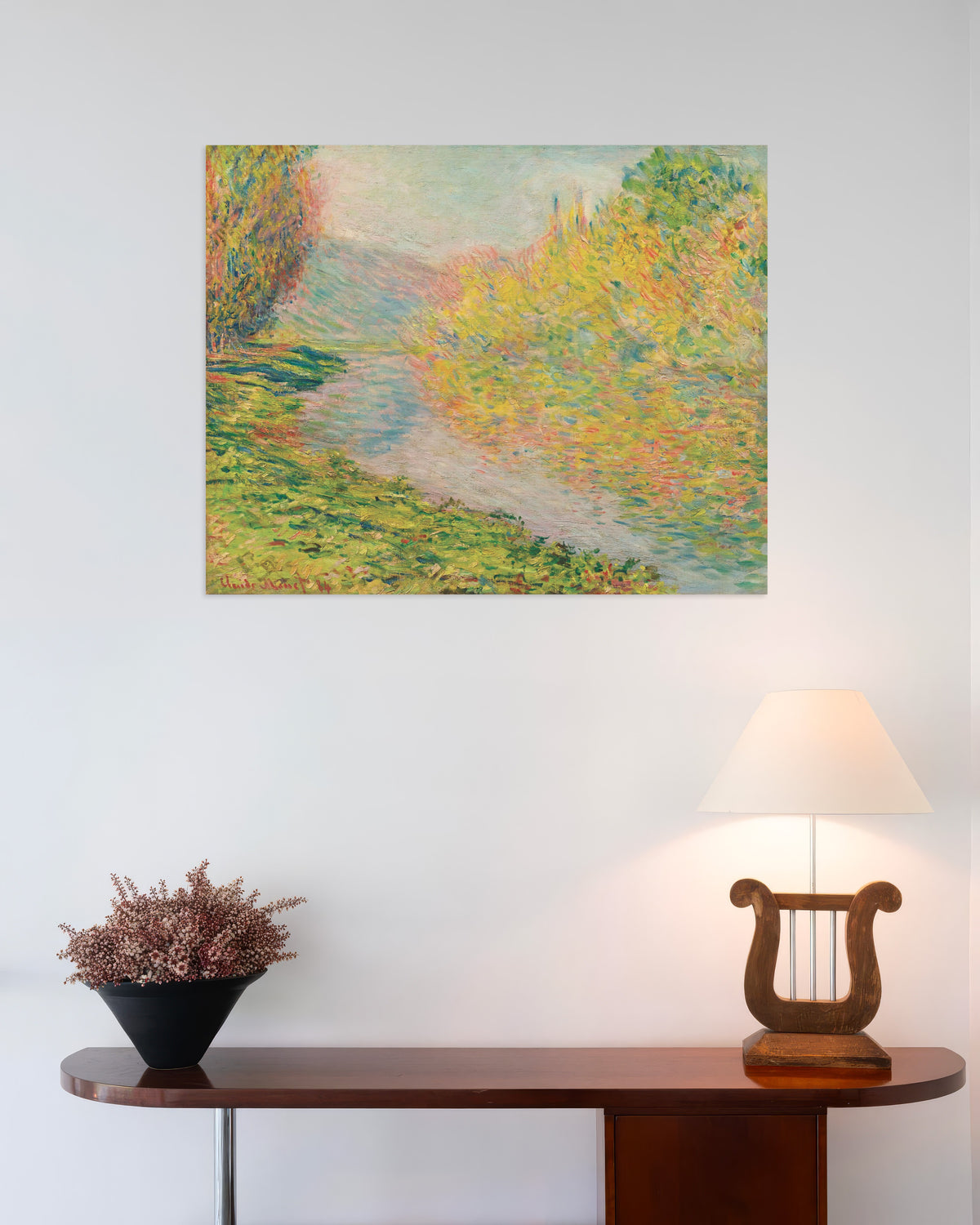 Poster Outono em Jeufosse (1884), de Claude Monet