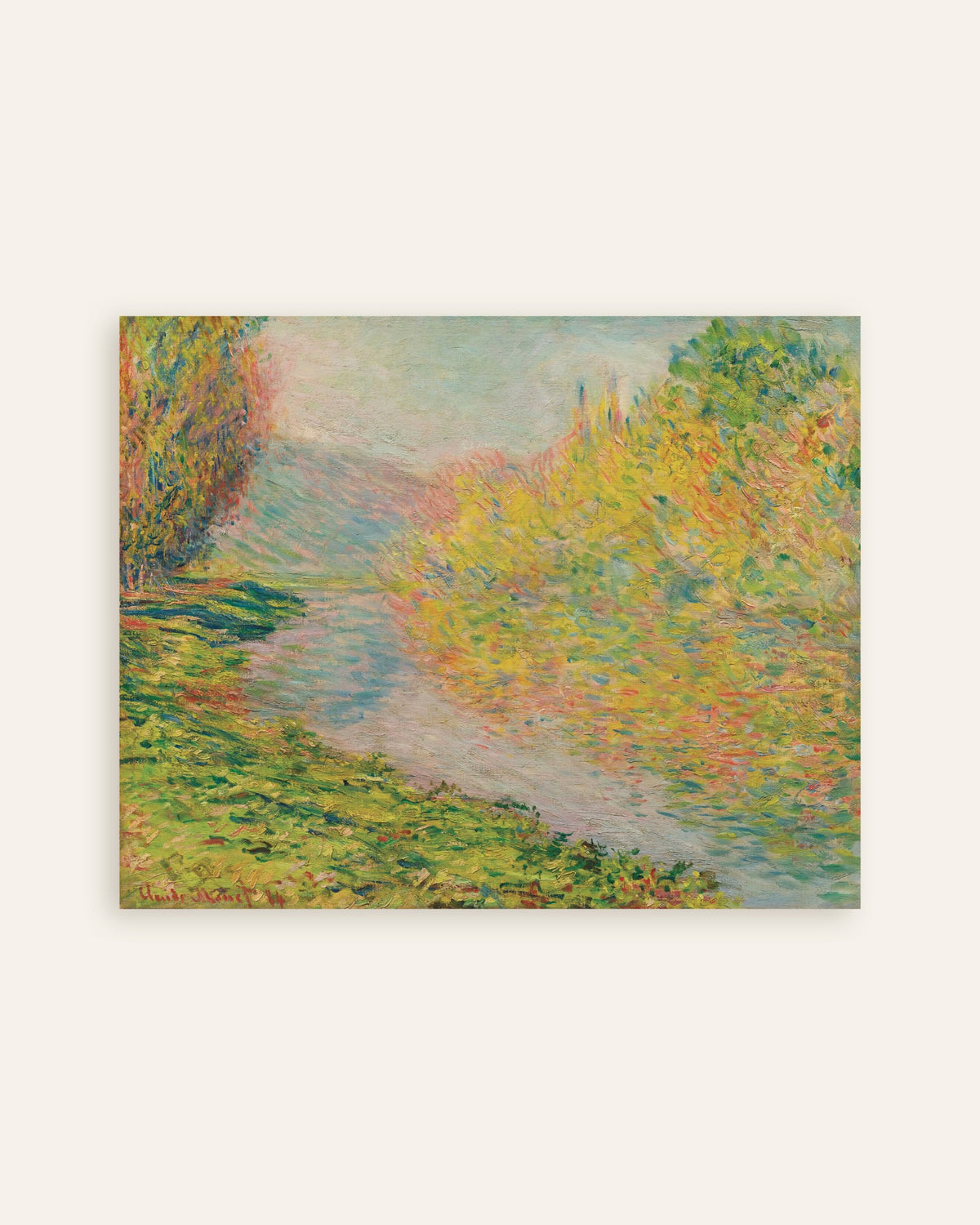 Poster Outono em Jeufosse (1884), de Claude Monet, miniatura