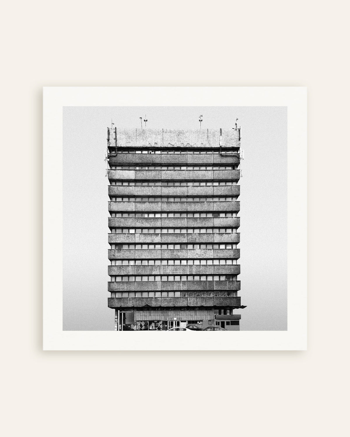 Poster «Torre de escritórios às riscas», em miniatura