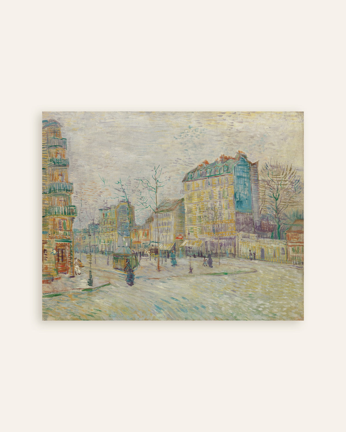 Poster de Boulevard de Clichy (1887), de Vincent van Gogh, em miniatura