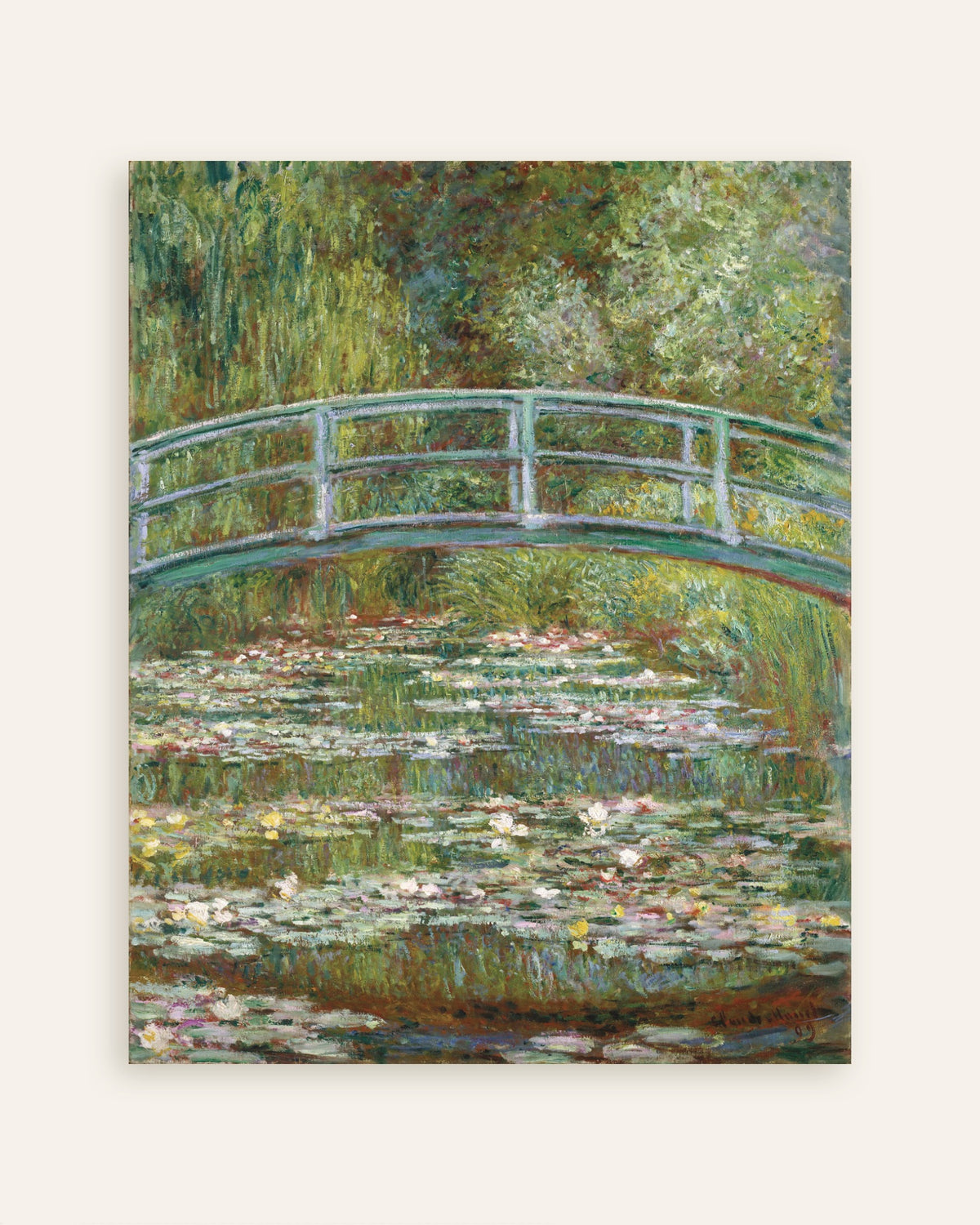 Poster Ponte sobre o Lago dos Nenúfares (1899), de Claude Monet, miniatura