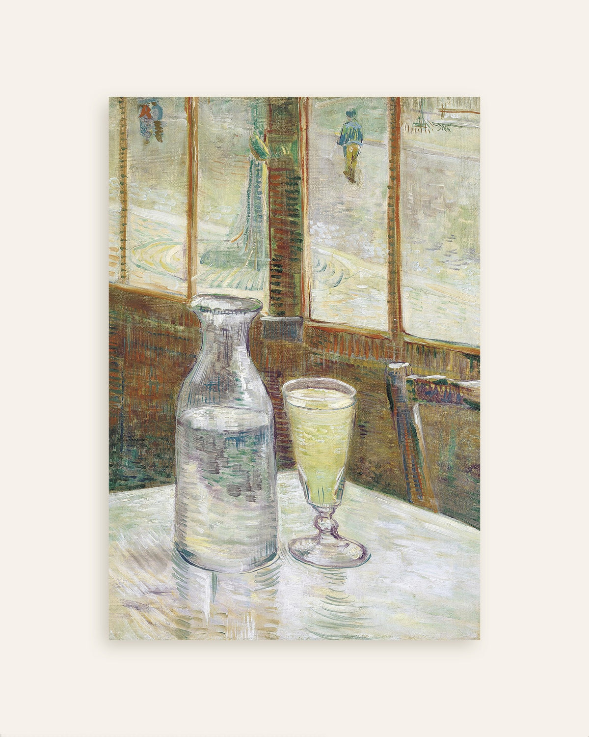 Poster de Mesa de café com absinto (1887), de Vincent van Gogh, em miniatura