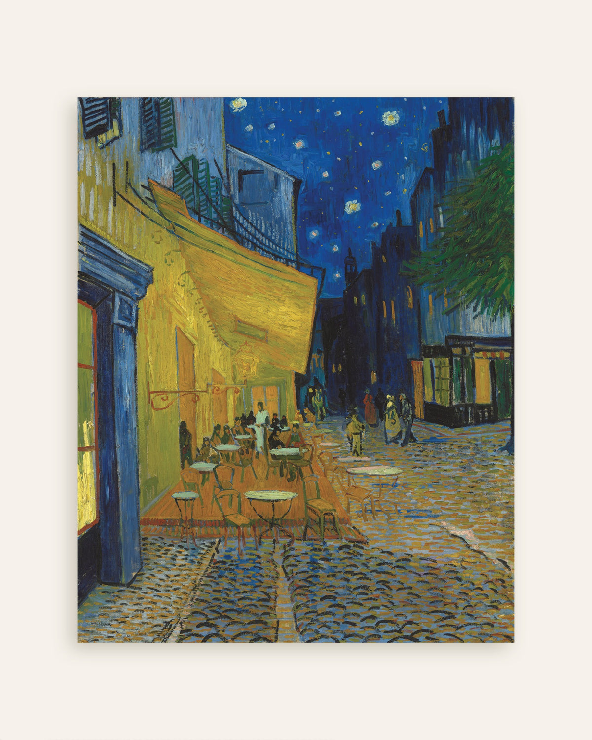Poster «Terraço do Café à Noite» (1888), de Vincent van Gogh, em miniatura