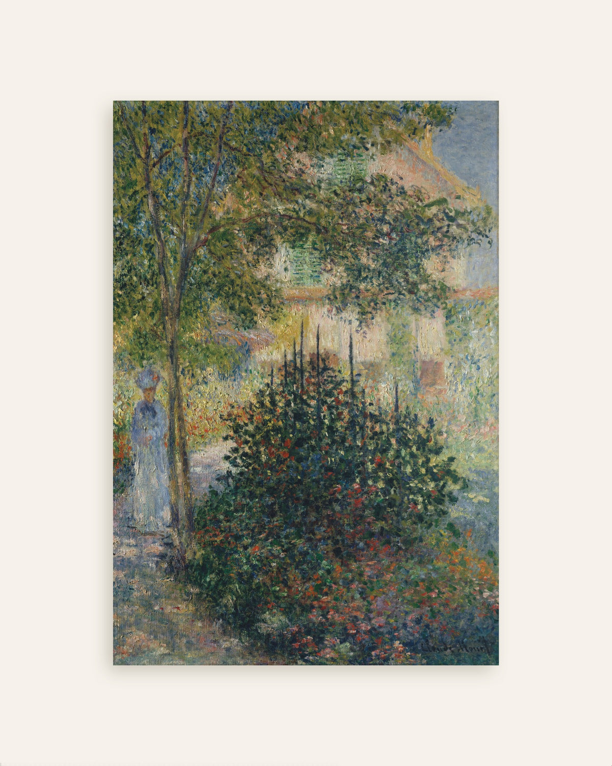 Poster Camille Monet no Jardim de Argenteuil (1876), de Claude Monet, miniatura