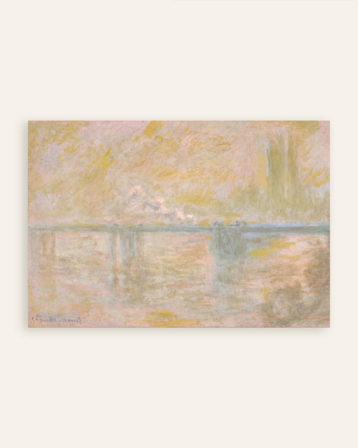 Poster A Ponte de Charing Cross, Londres (c. 1902), de Claude Monet, miniatura