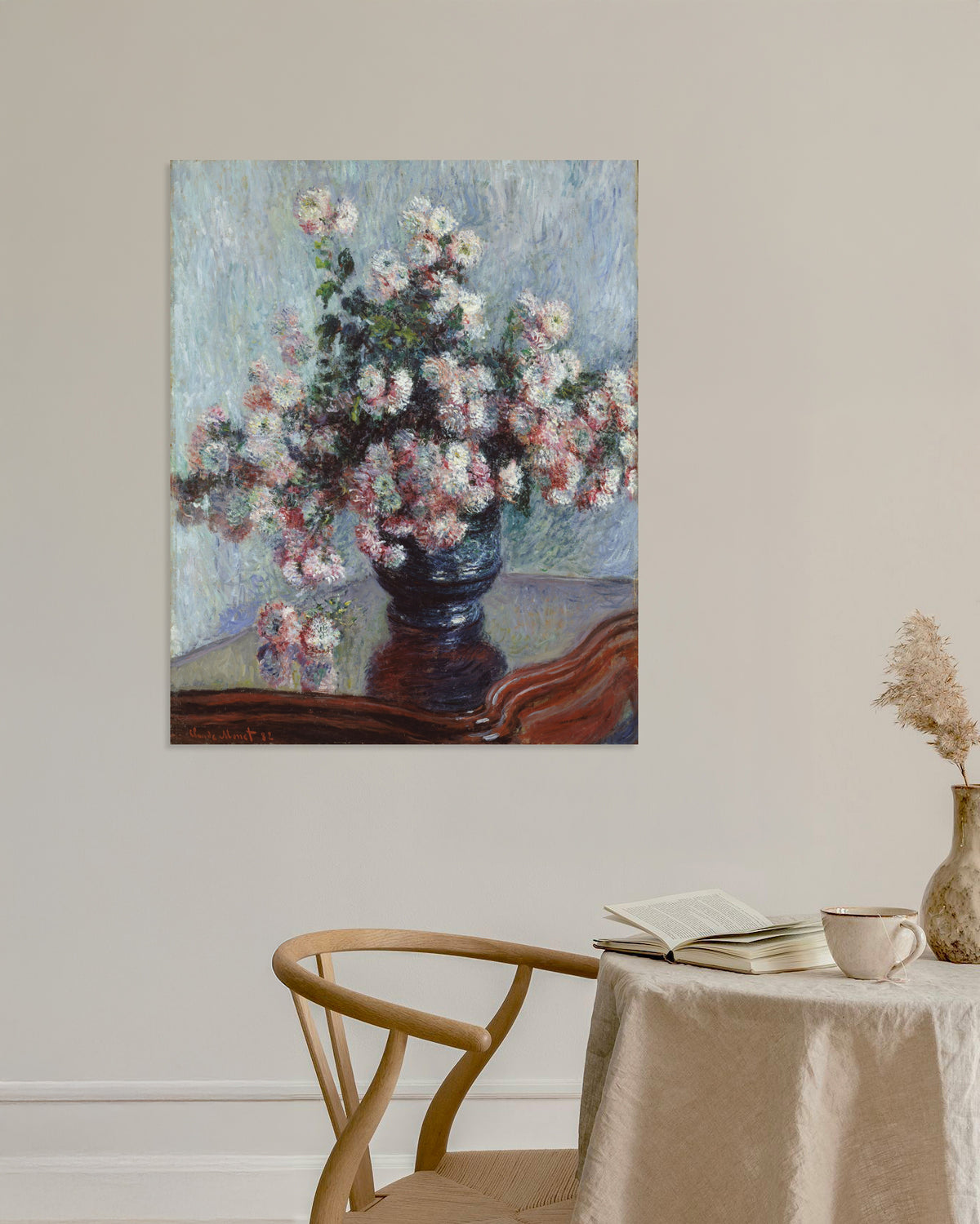 Poster Crisântemos (1882), de Claude Monet