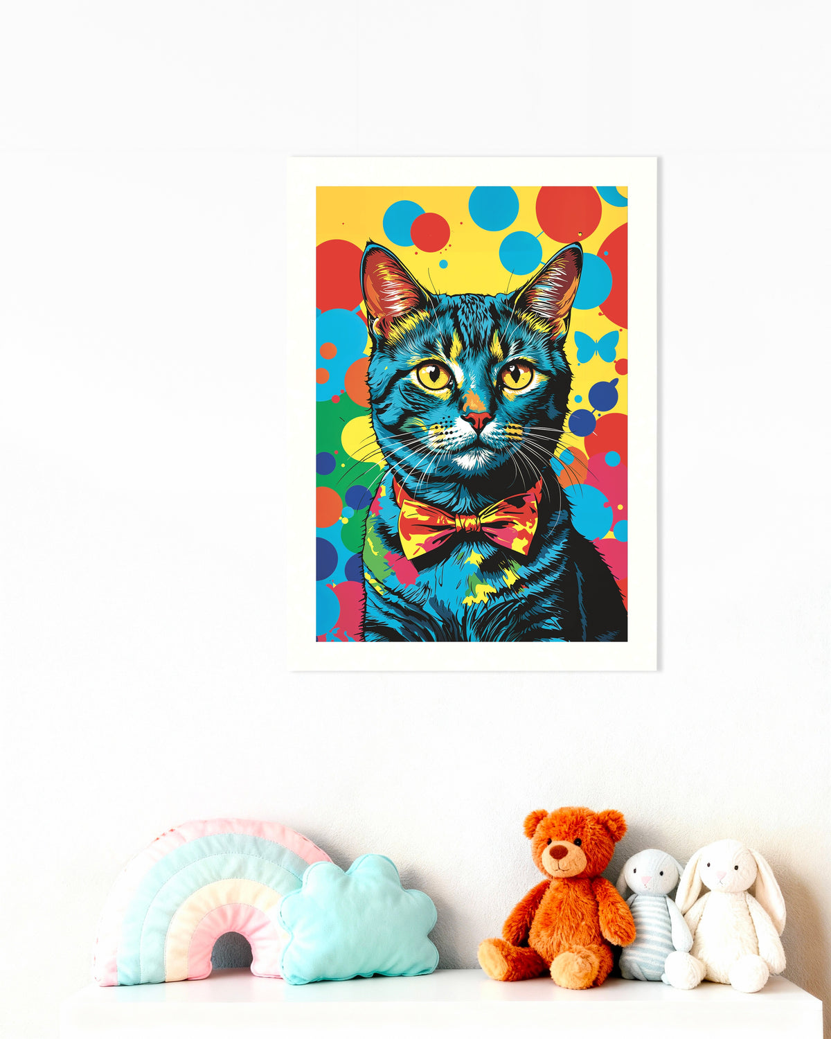 Poster de gato colorido