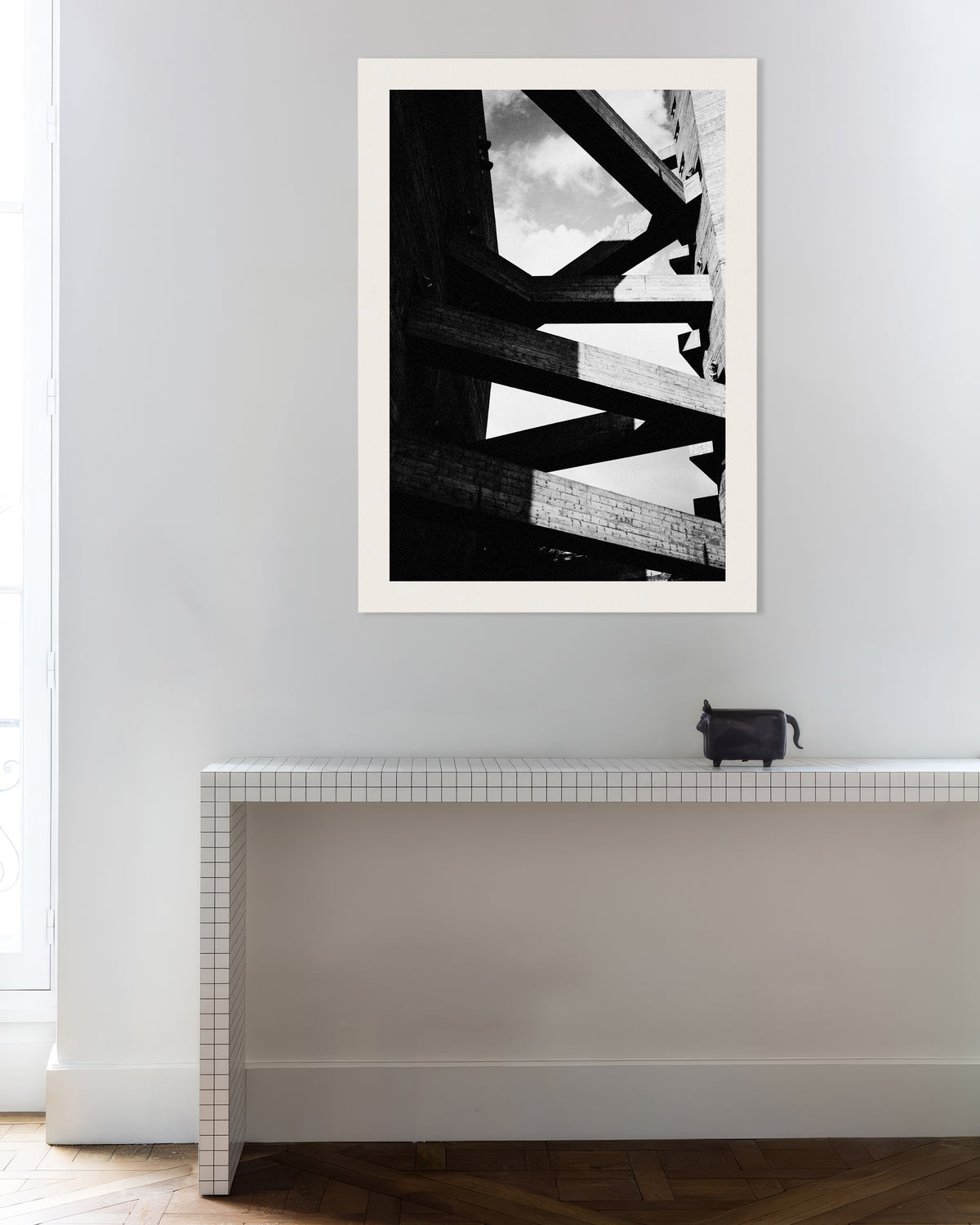 Poster «Vigas de betão contra o céu»