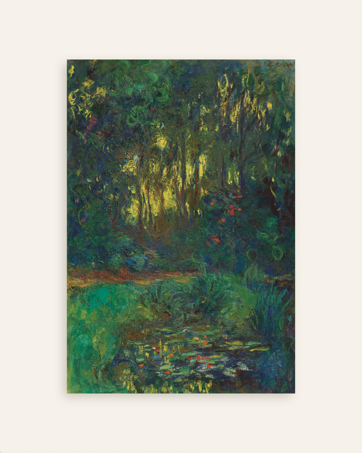 Poster Recanto do Lago dos Nenúfares (1918–1919), de Claude Monet, miniatura