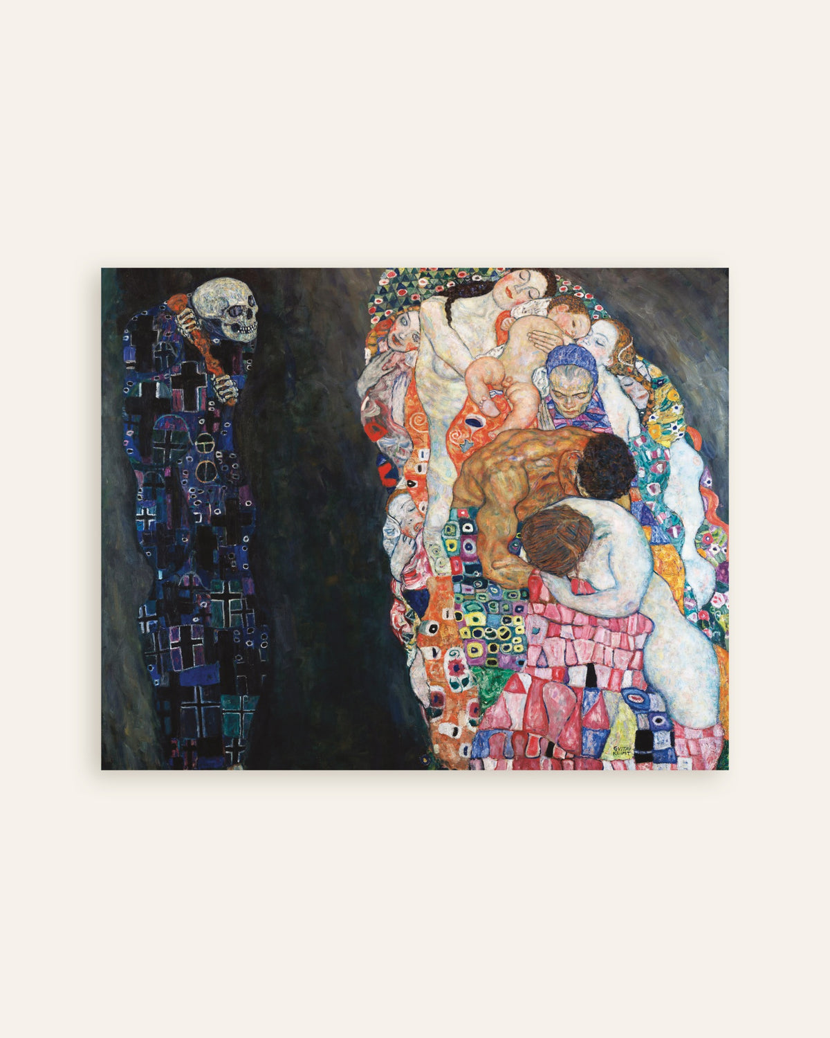 Poster de Morte e Vida (1910–1915), de Gustav Klimt, miniatura