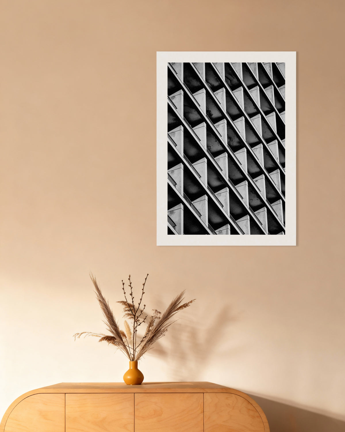 Poster «Ritmo diagonal das varandas»