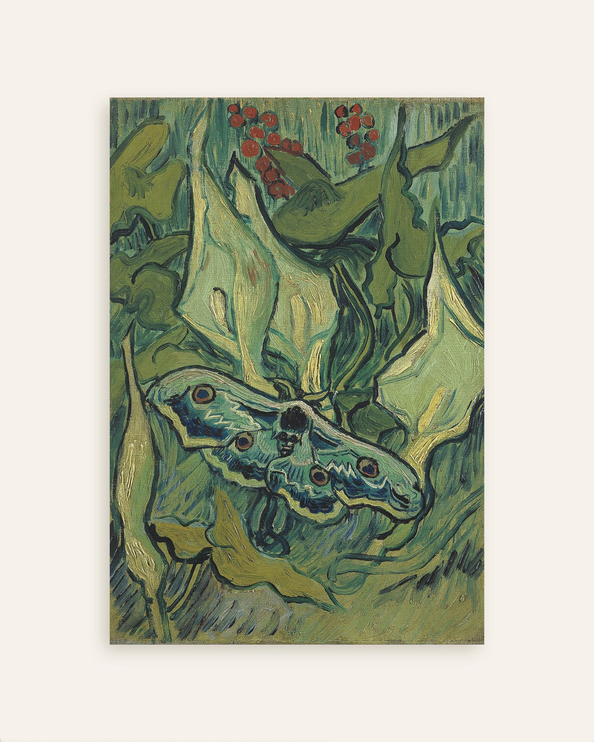 Poster de Traça-imperador (1889), de Vincent van Gogh, em miniatura
