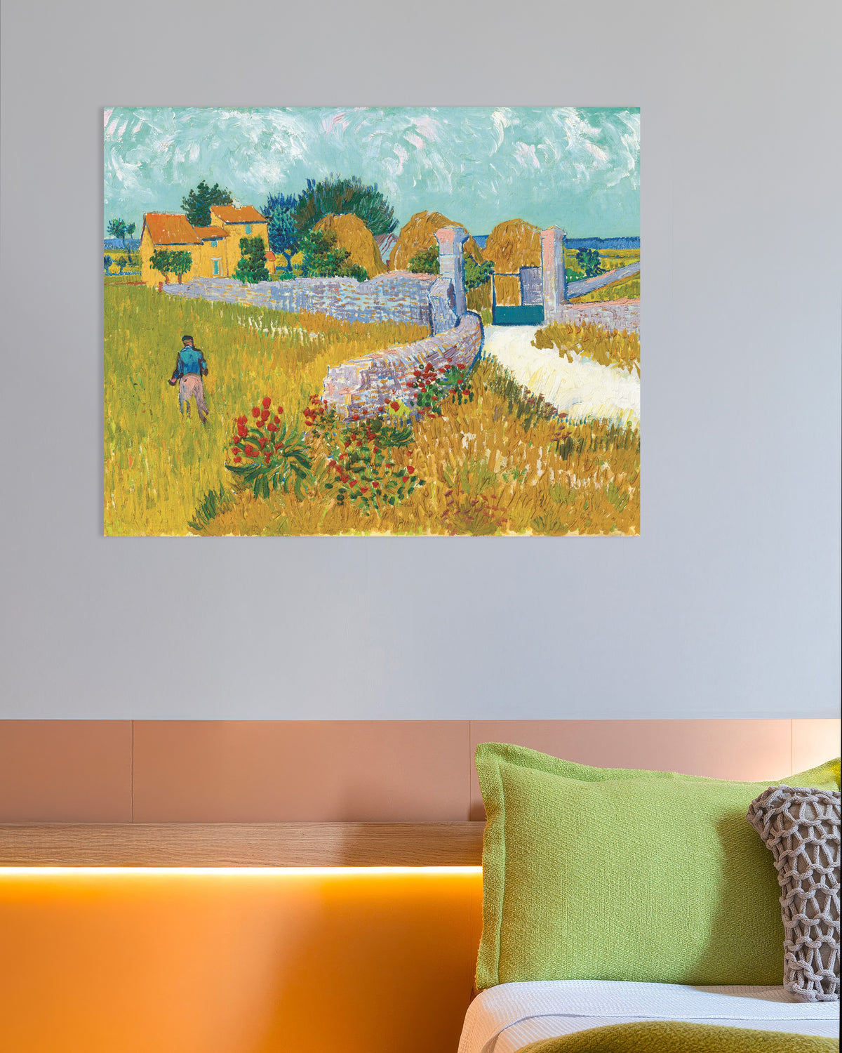 Poster de Casa de campo na Provença (1888), de Vincent van Gogh