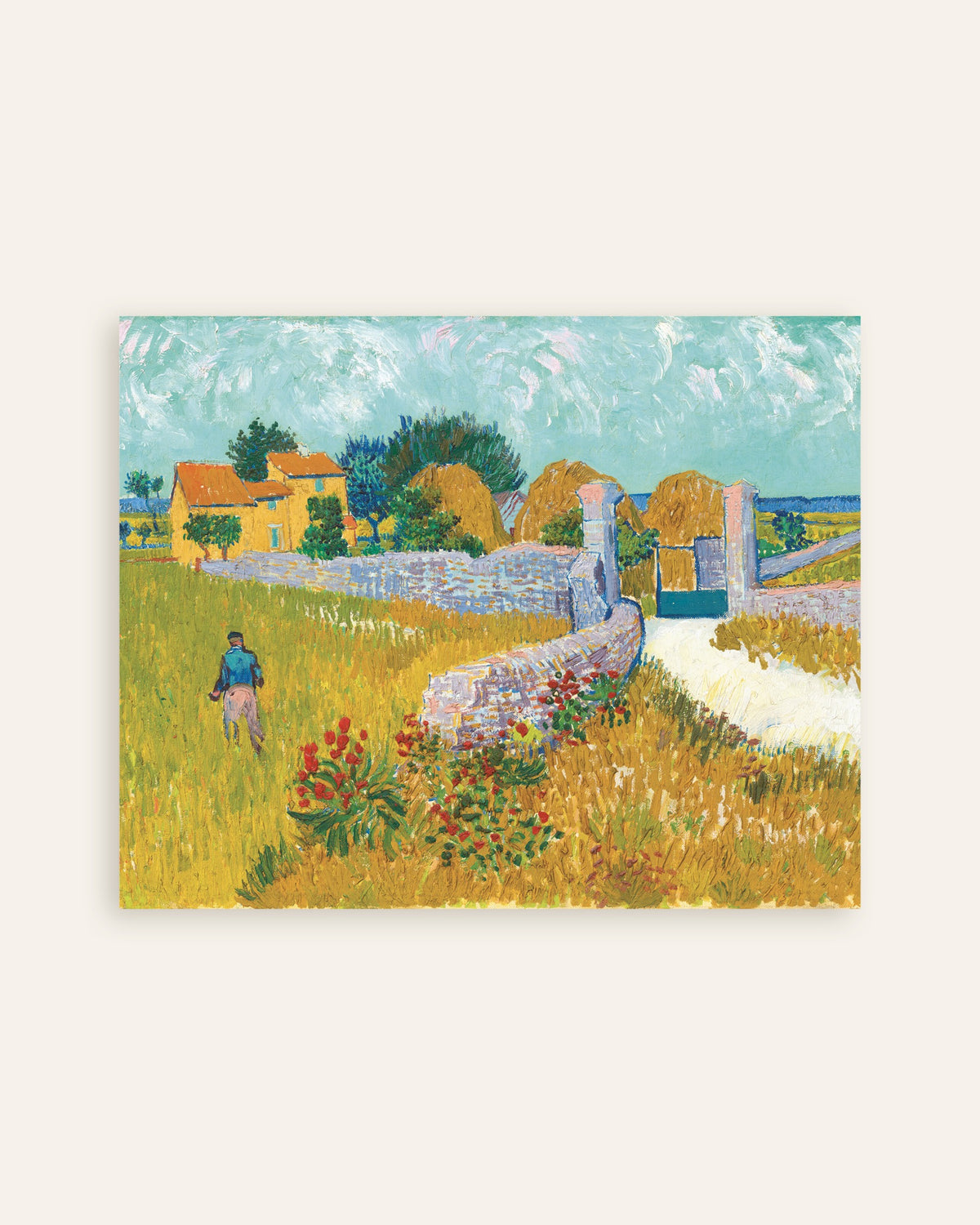 Poster de Casa de campo na Provença (1888), de Vincent van Gogh, miniatura
