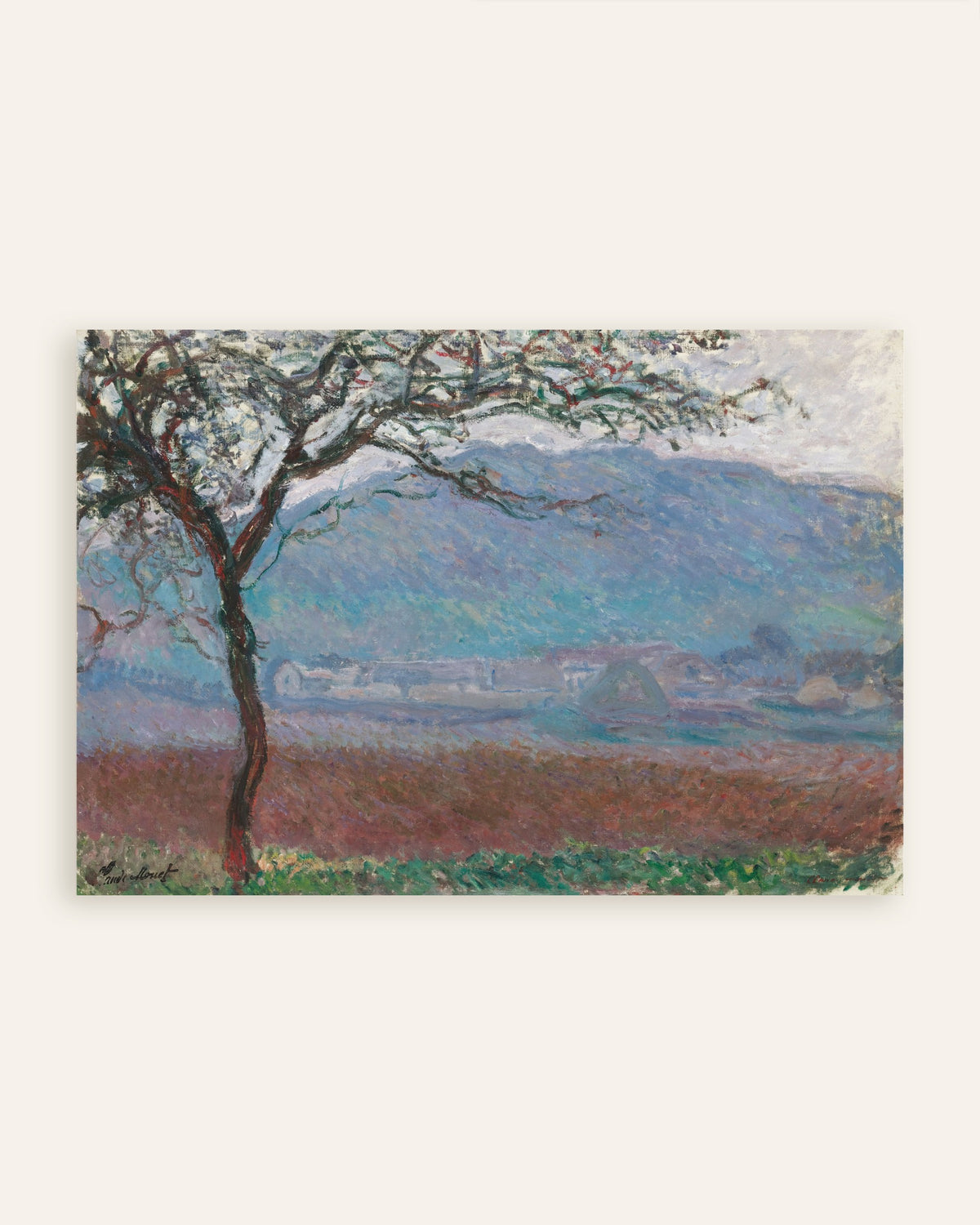 Poster Campo em Giverny (1887), de Claude Monet, miniatura
