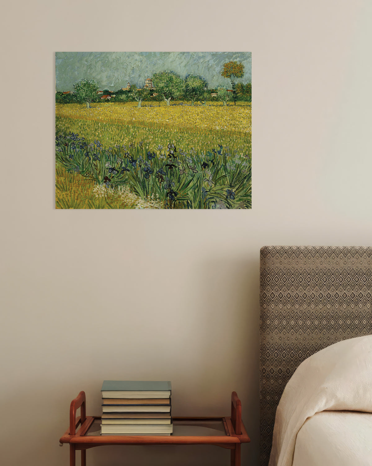 Poster de Campo com íris perto de Arles (1888), de Vincent van Gogh