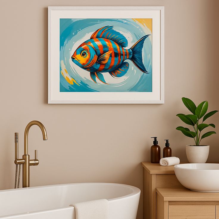 Poster de Peixes, Pintura