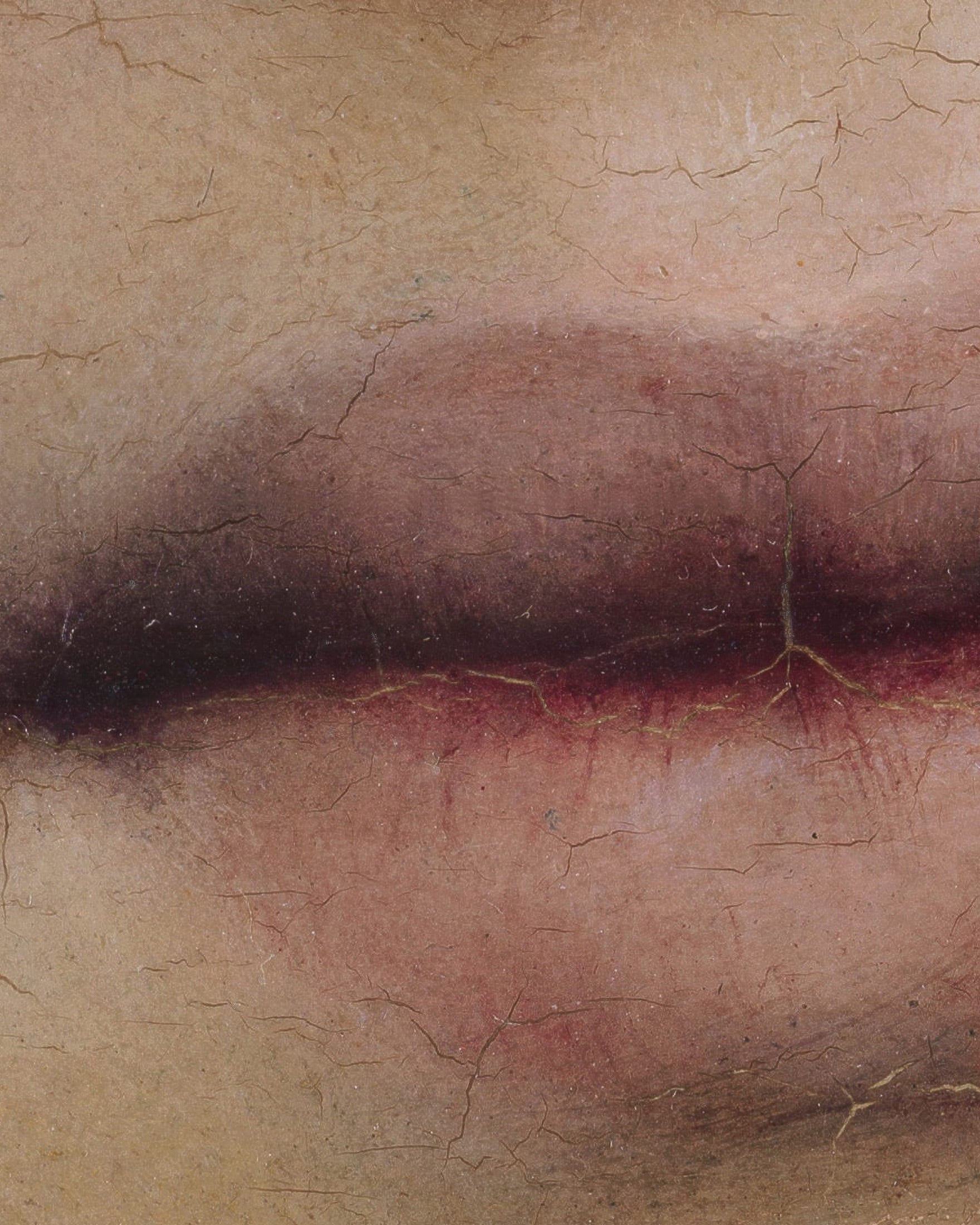 Louis Janmot "Fleur des Champs" Detalhe dos Lábios - Impressão de Arte Poster