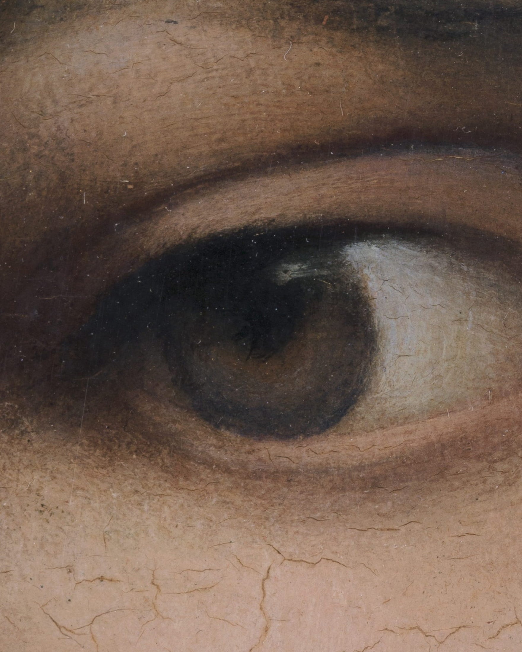 Louis Janmot "Fleur des Champs" Detalhe do Olho - Retrato Clássico Close-Up Poster