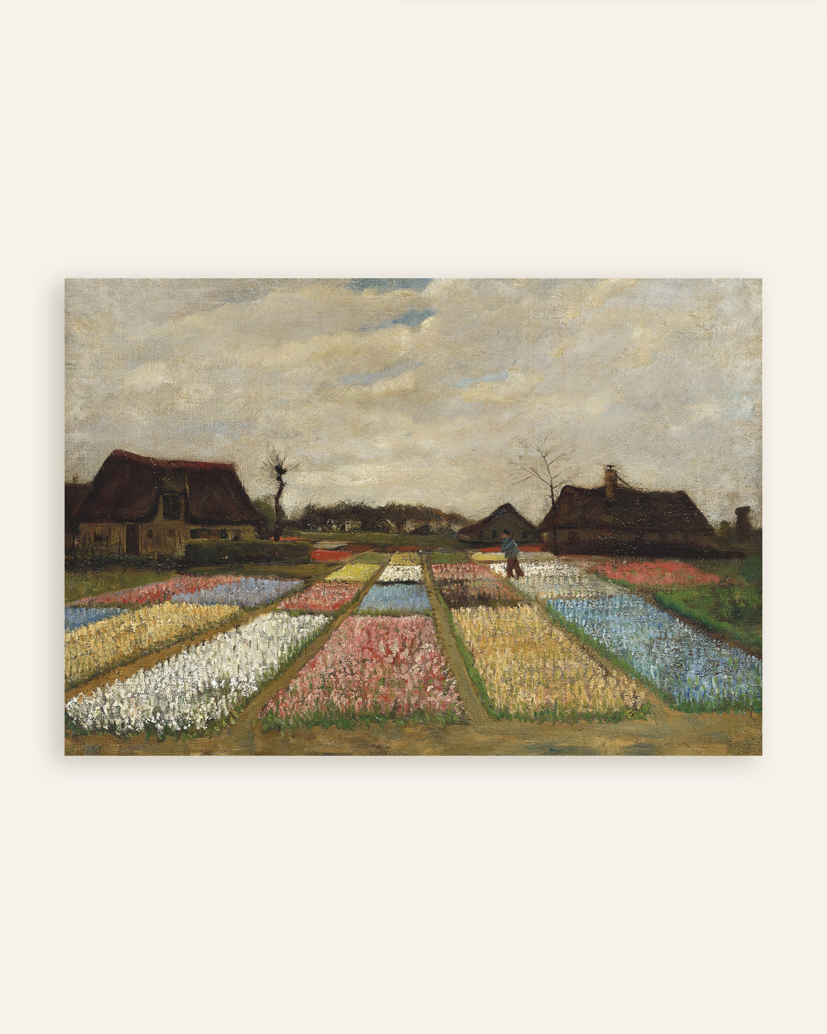 Poster de Canteiros de flores na Holanda (c. 1883), de Vincent van Gogh, em miniatura