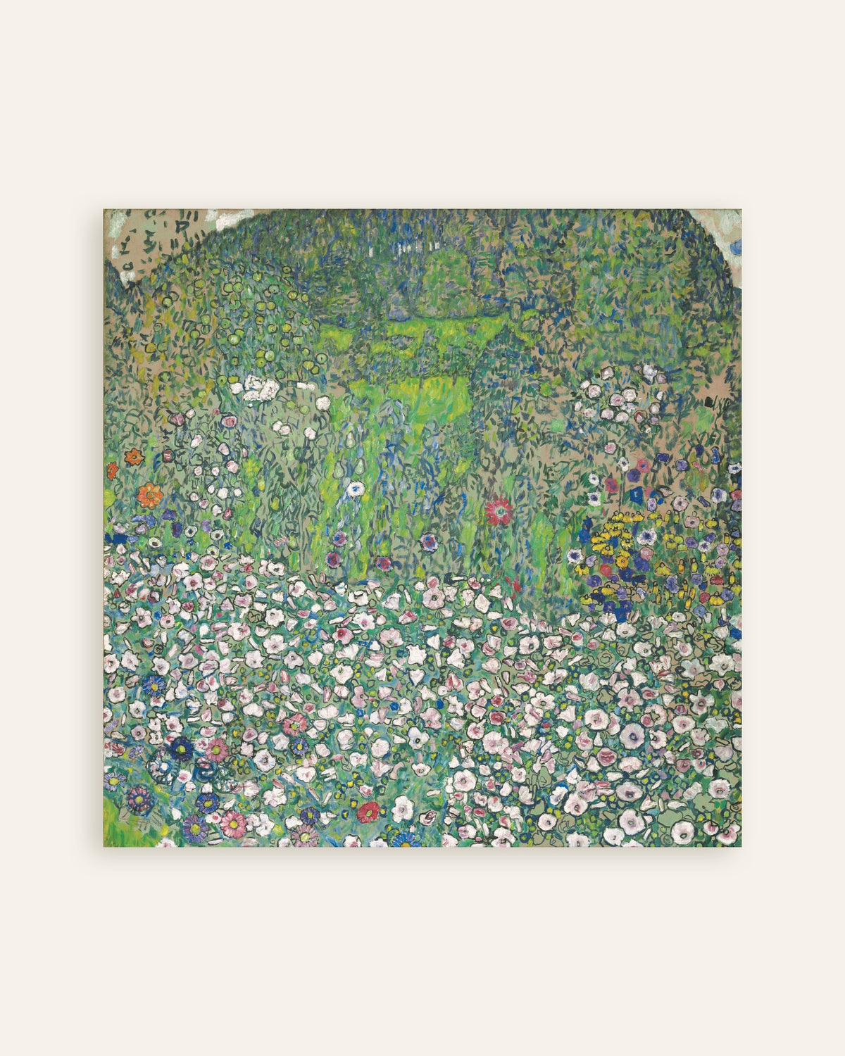 Poster de Paisagem de jardim com colina (1916), de Gustav Klimt, em miniatura