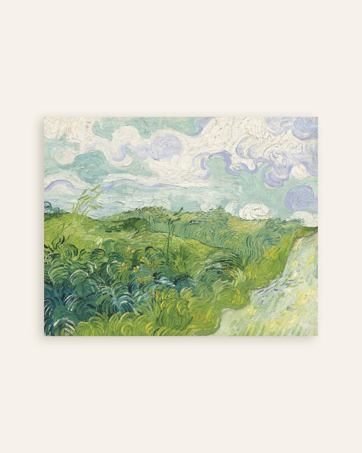 Poster de Campos de trigo verde, Auvers (1890), de Vincent van Gogh, miniatura