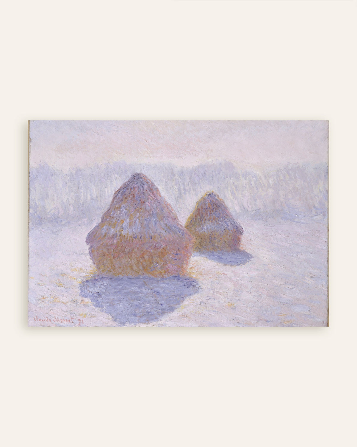 Poster Medas, Efeito de Neve e Sol (1891), de Claude Monet, miniatura