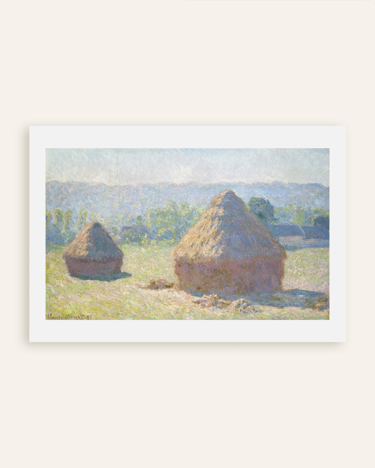 Poster Medas, Fim do Verão (1891), de Claude Monet, miniatura