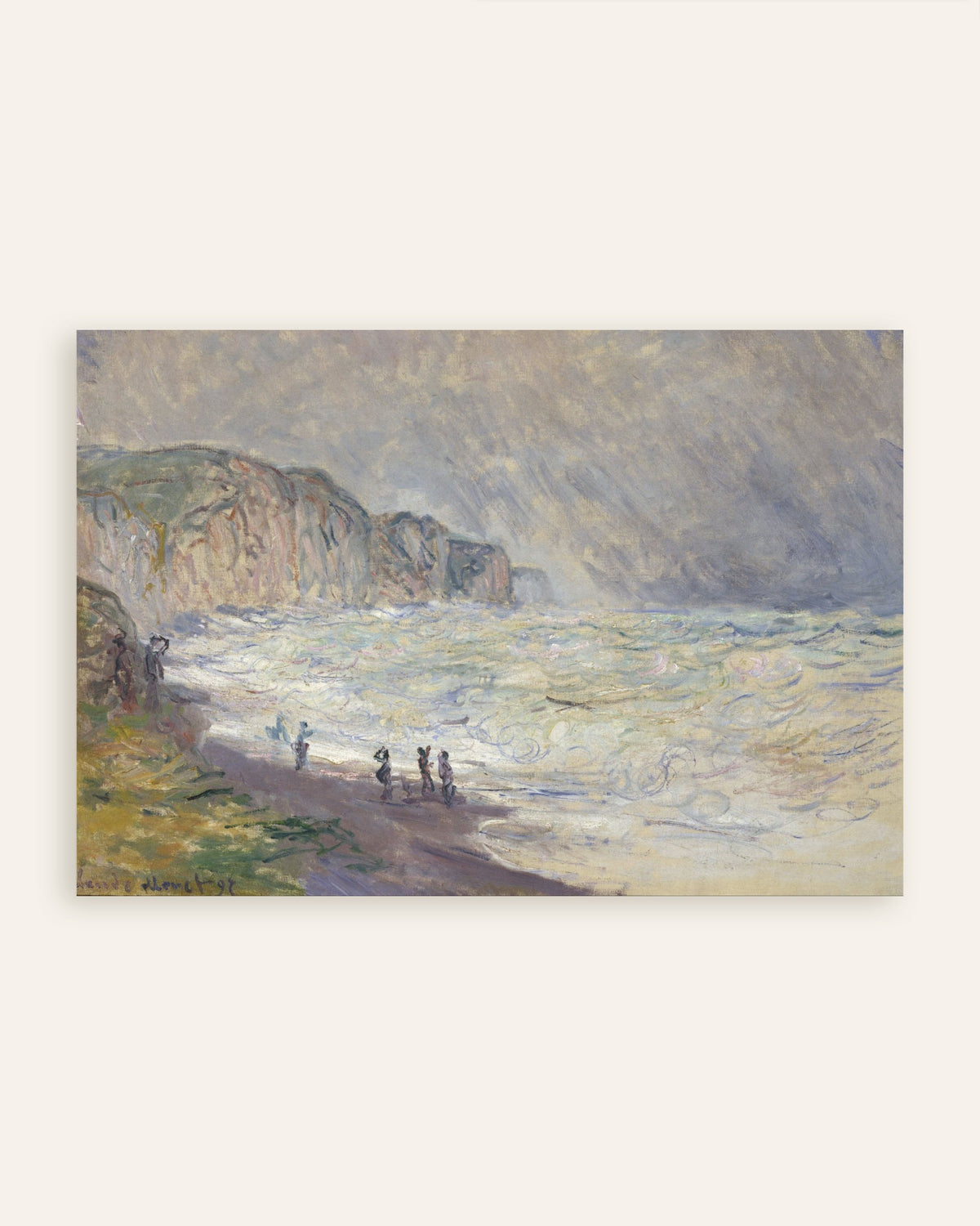 Poster Mar Grosso em Pourville (1897), de Claude Monet, miniatura