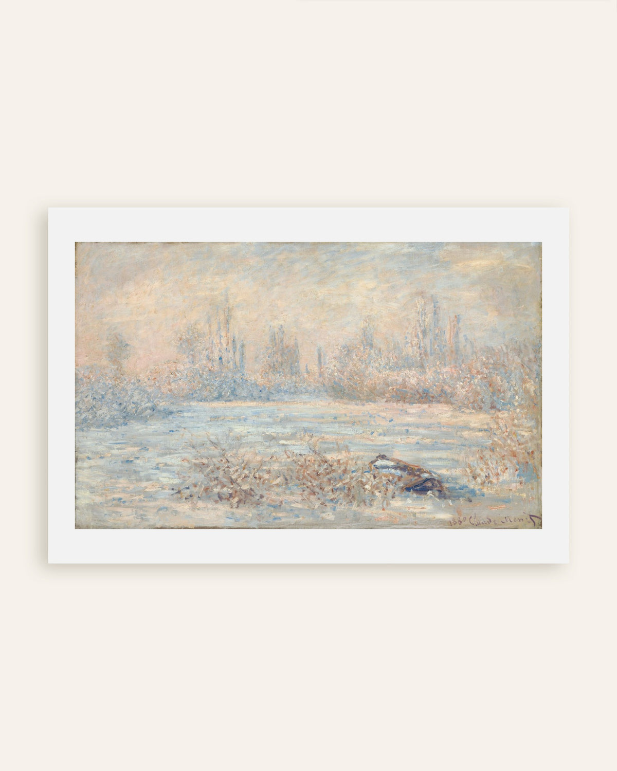 Poster A Geada (1880), de Claude Monet, miniatura