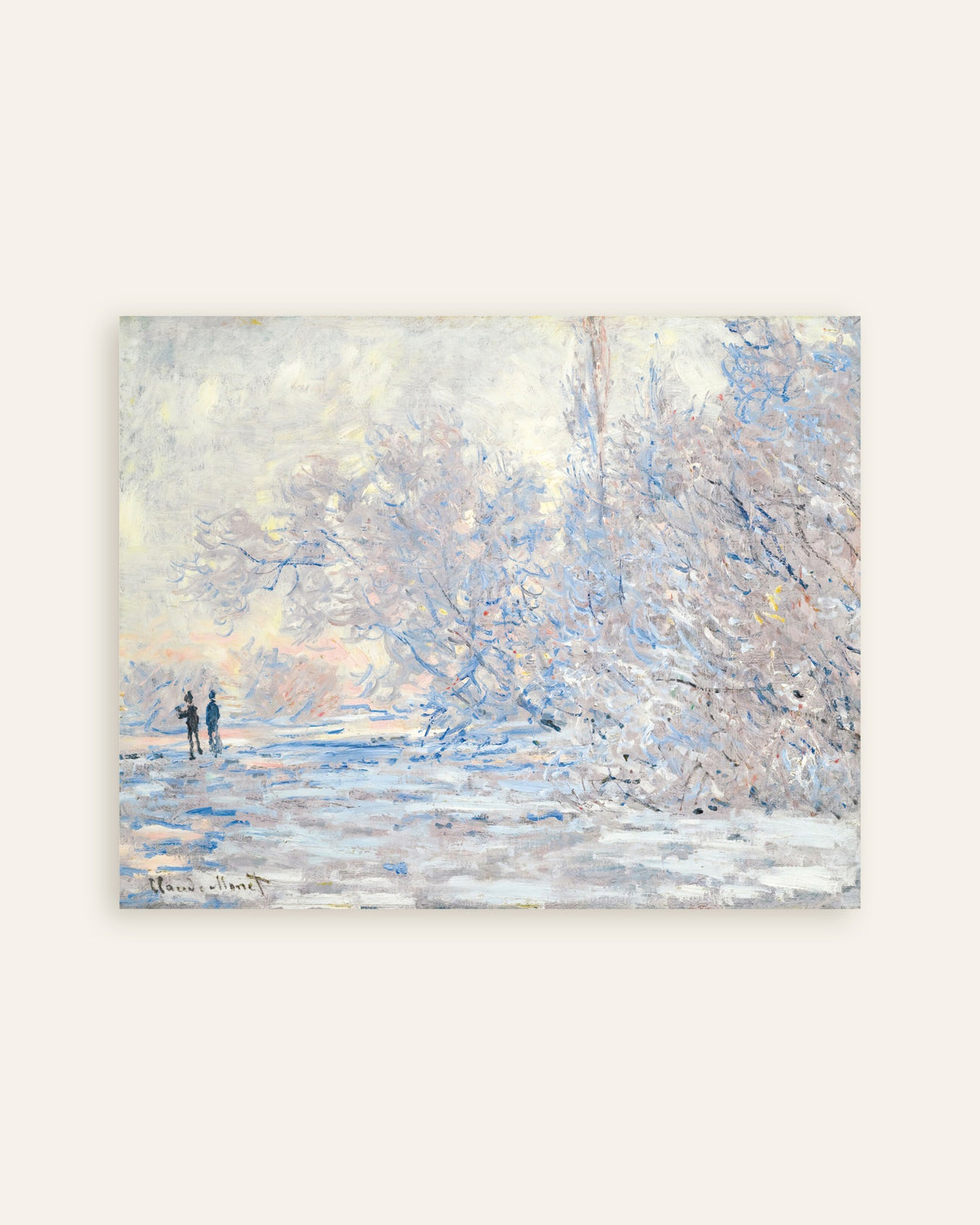 Poster Geada em Giverny (1885), de Claude Monet, miniatura