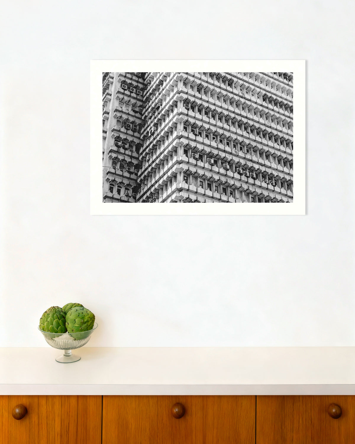 Poster «Fachada de Escritório em Favo de Mel»