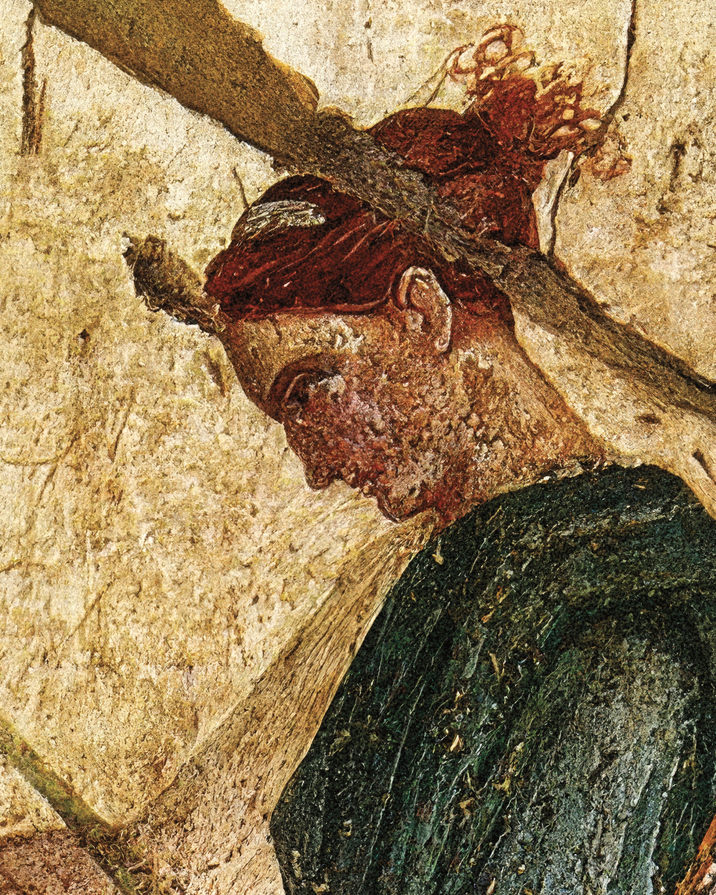 Pôster de afresco Mulher com lira