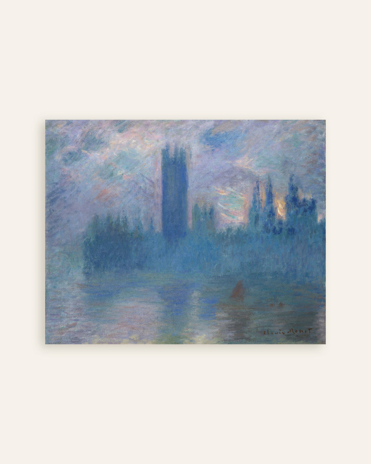 Poster O Parlamento de Londres (1900), de Claude Monet, miniatura