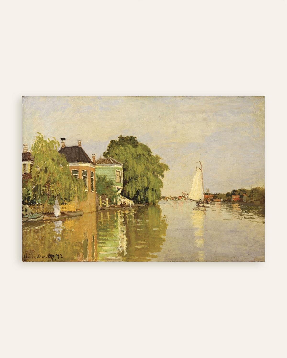Poster Casas no Achterzaan (1871), de Claude Monet, miniatura