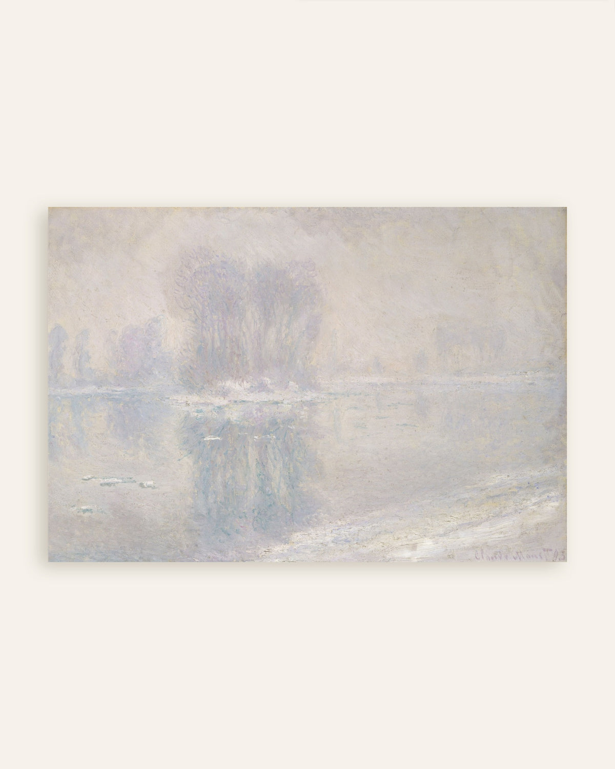 Poster Blocos de Gelo (1893), de Claude Monet, miniatura